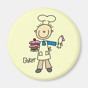 Male Baker Magnet