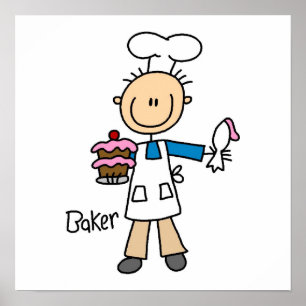 Male Baker Poster