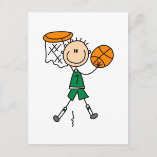 Male Basketball Player Tshirts and Gifts Postcard