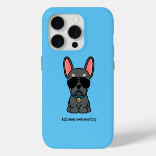 Male Blue Tan French Bulldog iPhone 15 Pro Case