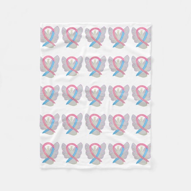 Male Breast Cancer Awareness Blanket (Front)