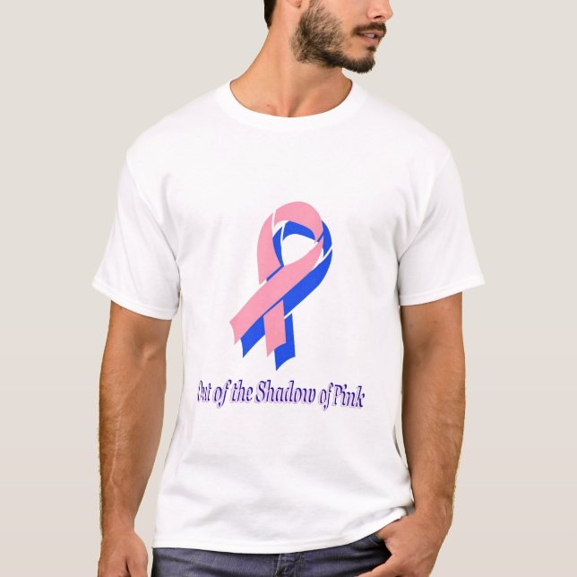 Male Breast Cancer Awareness T-Shirt (Front)
