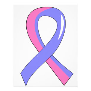 Male Breast Cancer Blue Pink Ribbon 3 Flyer
