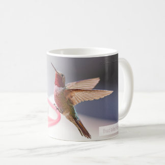 Male Broad-tailed Hummingbird Psalm 145:5 KJV Coffee Mug
