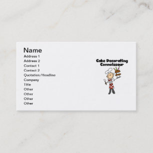 Male Cake Decorating Connoisseur Business Card