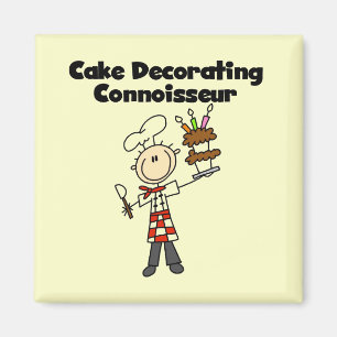 Male Cake Decorating Connoisseur Magnet