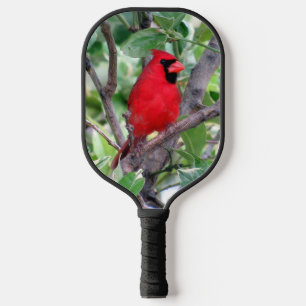 Male Cardinal in a Lemon Tree Pickleball Paddle