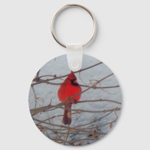 Male Cardinal Key Ring