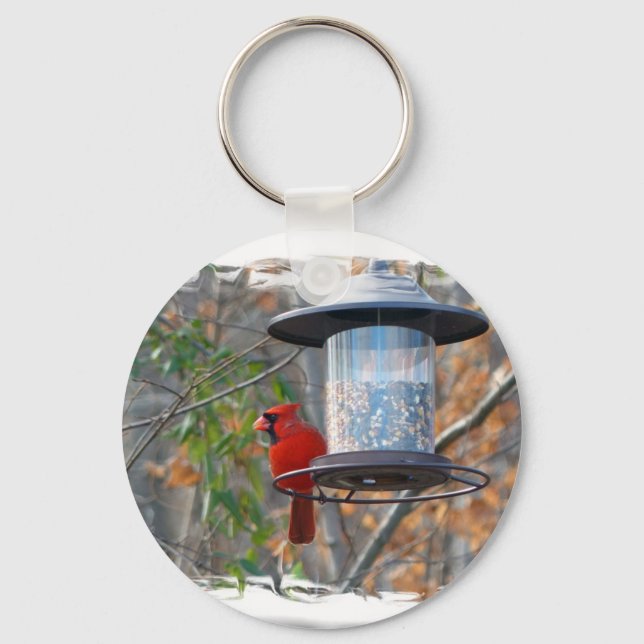 Male Cardinal Key Ring (Front)