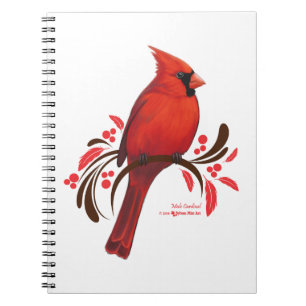 Male Cardinal Notebook