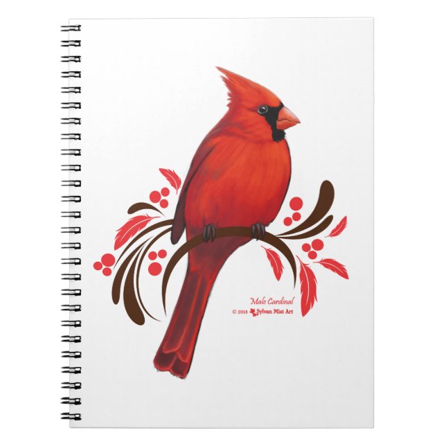 Male Cardinal Notebook (Front)