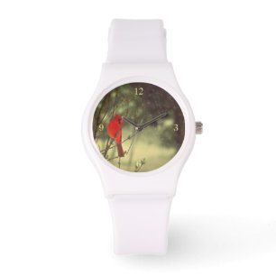 Male Cardinal Watch