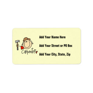 Male Carpenter Label