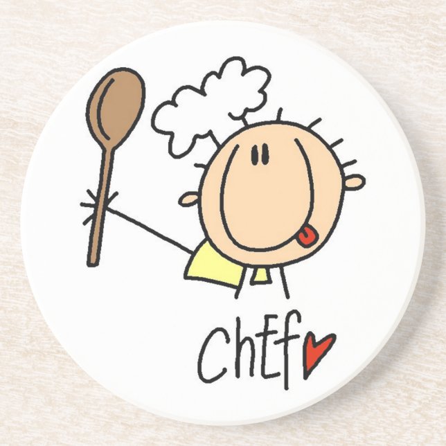 Male Chef Coaster (Front)