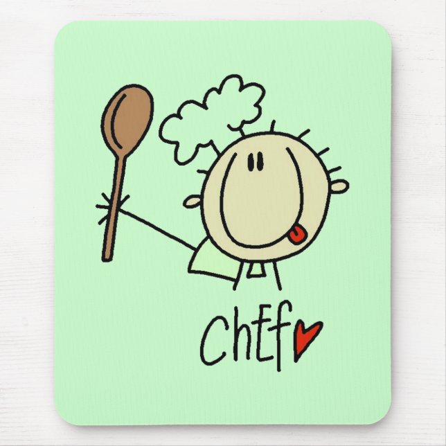 Male Chef Mouse Pad (Front)