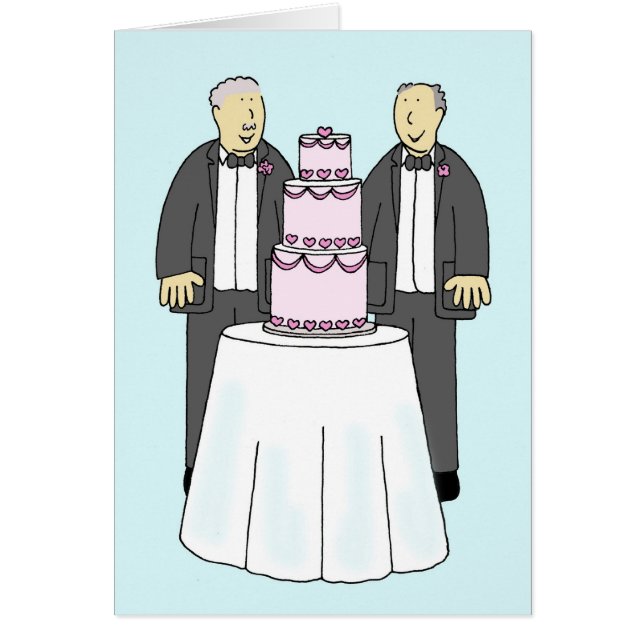 Male Couple Wedding Congratulations Humour (Front)