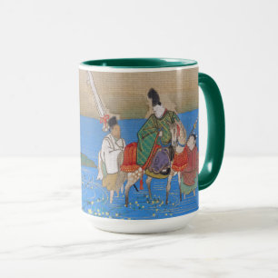 Male Courtier on Horseback Crossing River (1839) Mug