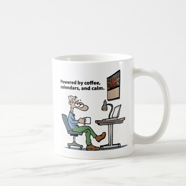 Male Cubicle Warrior Coffee Mug (Right)