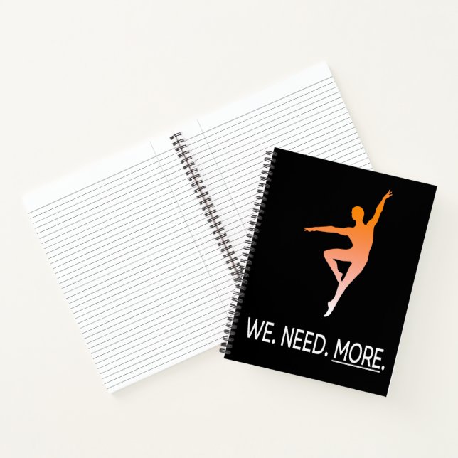 Male Dancer Awareness I Personalised Notebook (Inside)