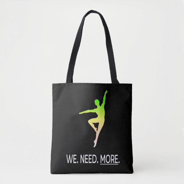 Male Dancer Awareness II Personalised Tote Bag (Front)