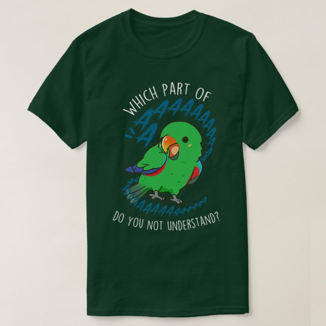 Male Eclectus Parrot Aaaa T-Shirt (Design Front)