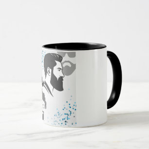 Male faces mug