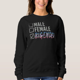 Male Female Bigender Flag Equality Queer Lgbtq Bi Sweatshirt