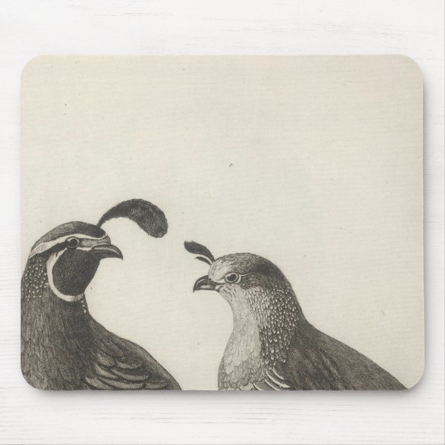 Male & Female Partridge of California Mouse Pad (Front)