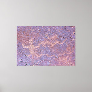 Male Figure Petroglyph Canvas Print