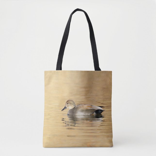 Male Gadwall duck Tote Bag (Front)