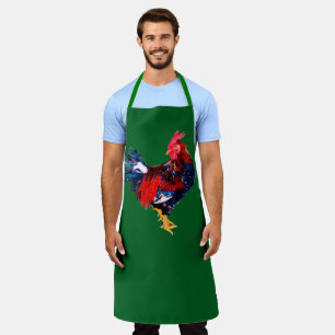 male gallinaceous ,rooster apron