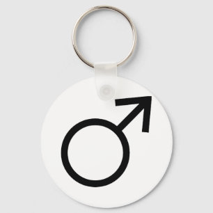 Male Gender Symbol Key Ring