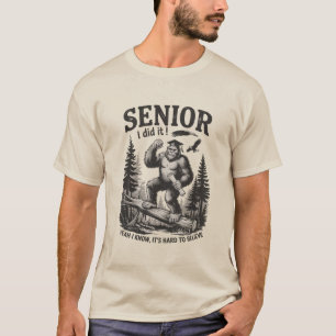 Male Graduation 2026 Grad Senior School Bigfoot T-Shirt