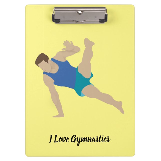 Male Gymnast Clipboard (Front)