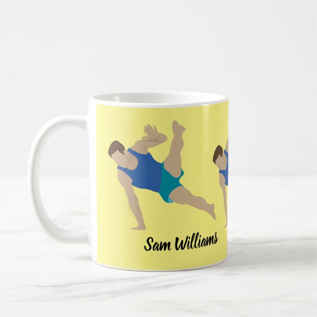 Male Gymnast Coffee Mug (Left)