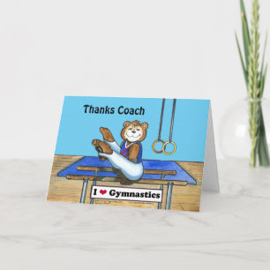 Male Gymnast Greeting Card