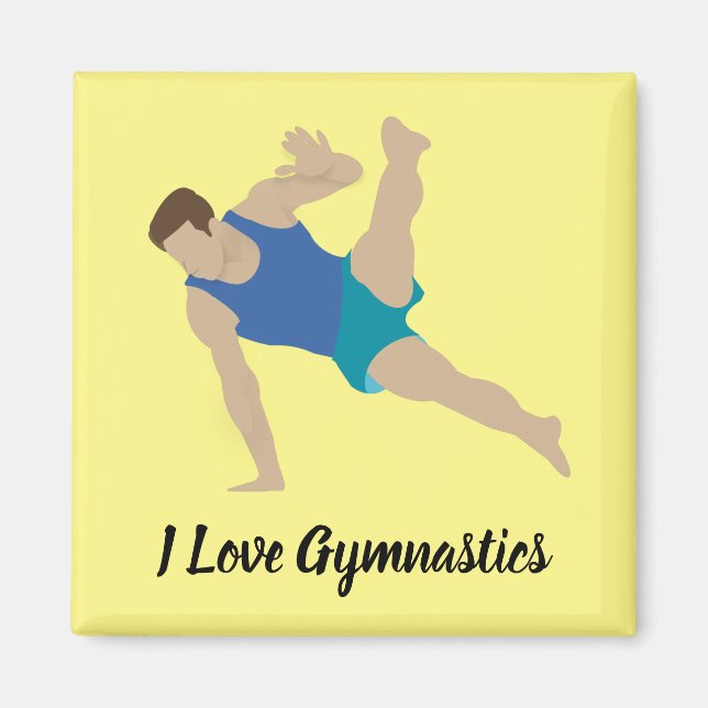 Male Gymnast Magnet (Front)