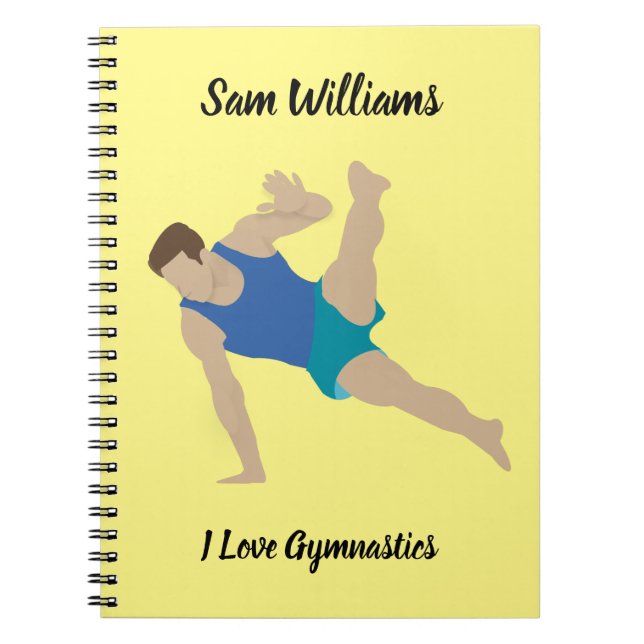 Male Gymnast Notebook (Front)