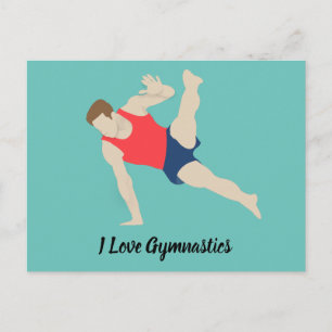 Male Gymnast Postcard