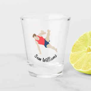 Male Gymnast Shot Glass