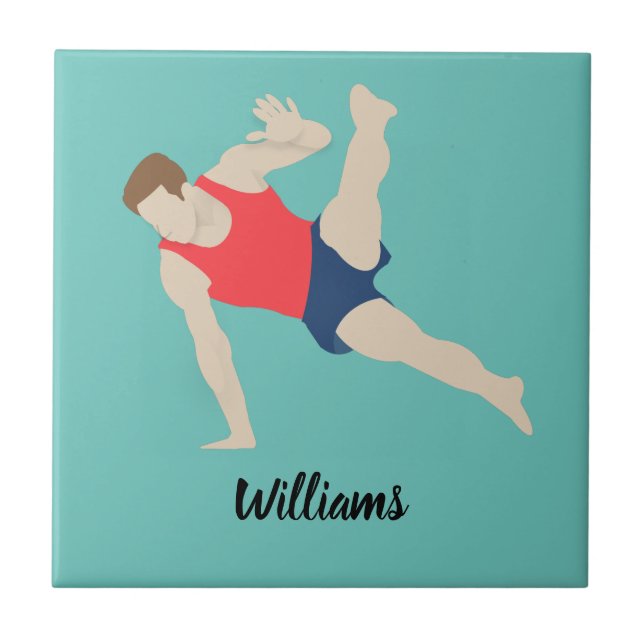 Male Gymnast Tile (Front)
