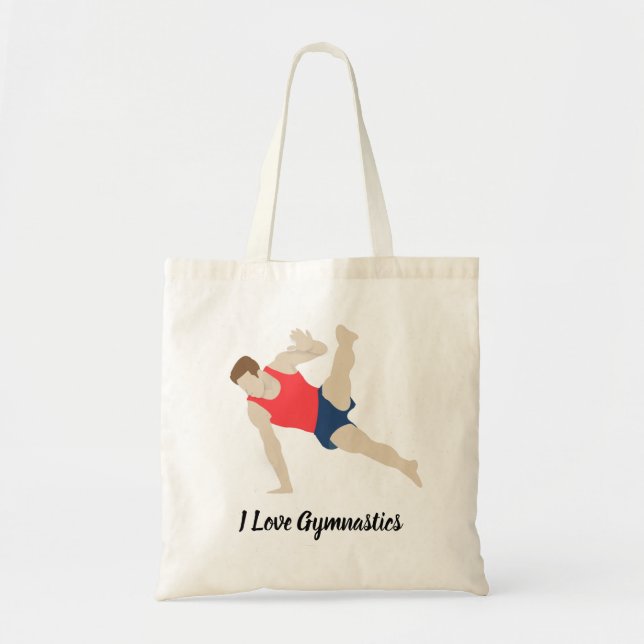 Male Gymnast Tote Bag (Front)