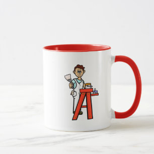 Male House Painter Mug with Name