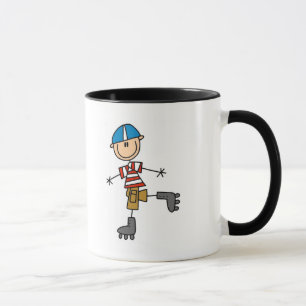 Male In-Line Skating Tshirts and Gifts Mug