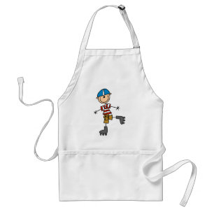 Male In-Line Skating Tshirts and Gifts Standard Apron