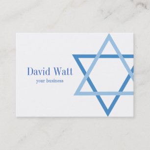 Male Jewis Star of David Business Card