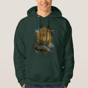 MALE LION AROUND ON THE JOB HOODIE