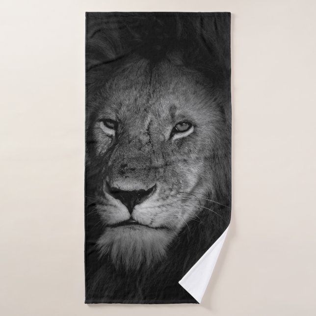 MALE LION BATH TOWEL (Bath Towel)