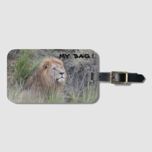 MALE LION LUGGAGE TAG