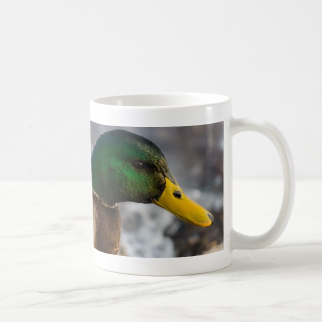 Male Mallard Portrait Coffee Mug (Right)